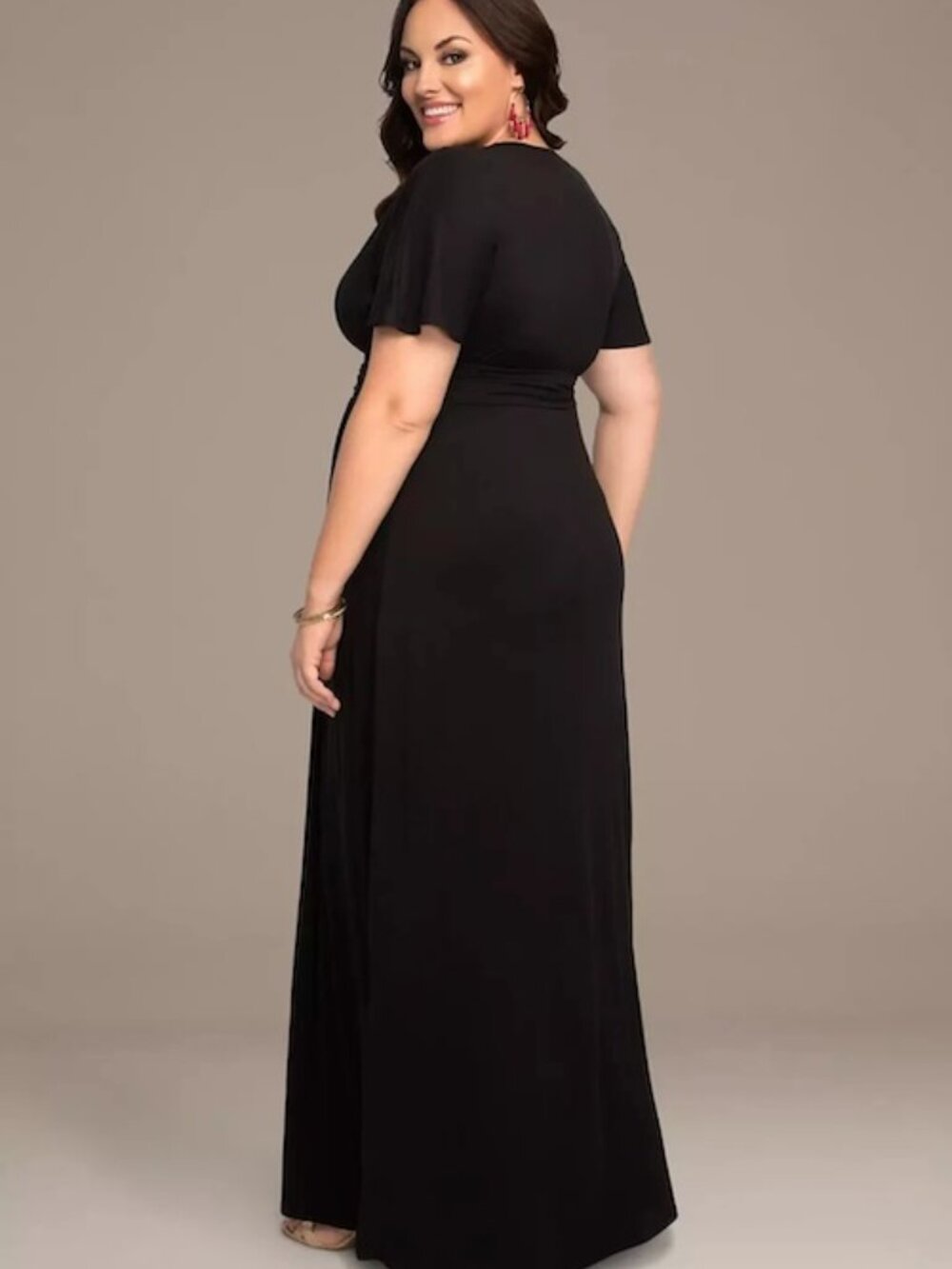 Kiyonna Black Vienna Plus Size Maxi Dress - Picture 2 of 2